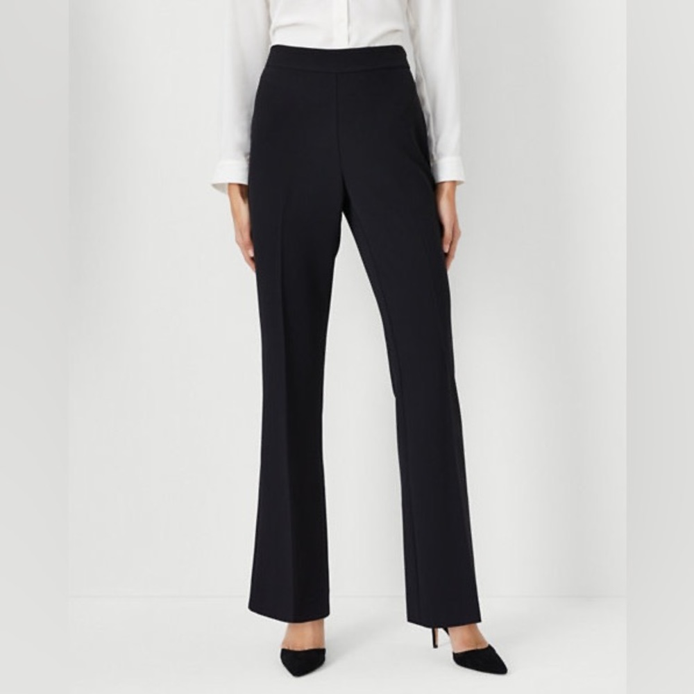 Side Zip Trouser Pant in Fluid Crepe